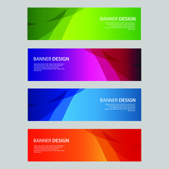 Fototapeta premium Vector Abstract design banner web template