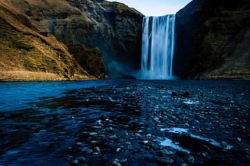 Island waterfall