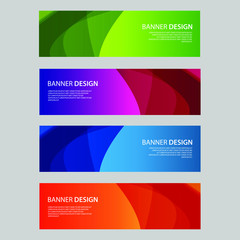 Fototapeta premium Vector Abstract design banner web template