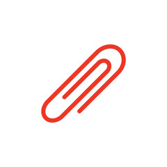 Obraz premium Paper Clip Icon Vector Illustration 