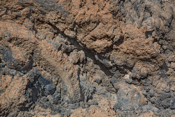 Frozen volcanic lava, background