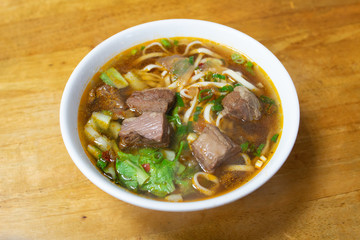 Braised beef noodles - a popular food in Taiwan