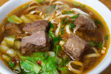Braised beef noodles - a popular food in Taiwan