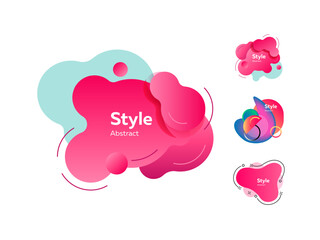 Bright modern graphic elements