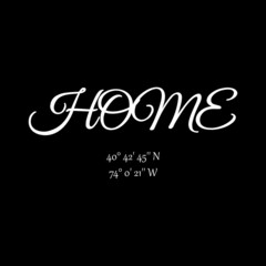 Home New York City -  Vector illustration design for banner, t shirt graphics, fashion prints, slogan tees, stickers, cards, posters and other creative uses