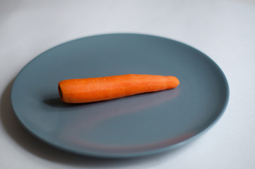 carrot on a plate