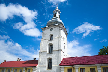Fototapeta premium Catholic church in Zalishchyky also called Kosciol of St. Stanislaus. Ukraine.