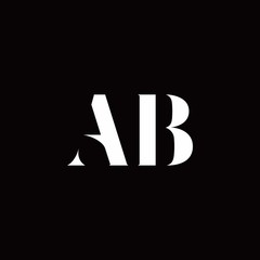 AB Logo Letter Initial Logo Designs Template