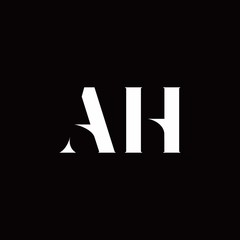 AH Logo Letter Initial Logo Designs Template