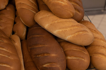 loaf bakery product on shop counter
