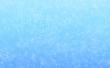 Winter blue background with white snow, simple texture