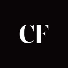 CF Logo Letter Initial Logo Designs Template