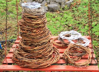 mountain wicker wreath
