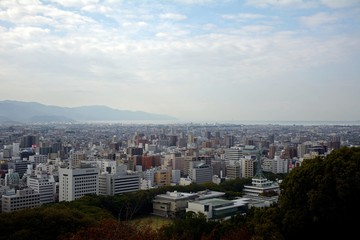 Fototapeta premium The view of Matsuyama city,Japan