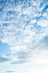 Blue sky with natural white clouds landscape- Image