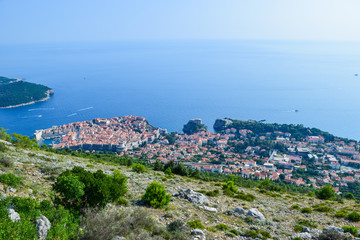 Naklejka na ściany i meble The Dubrovnik cityscape.