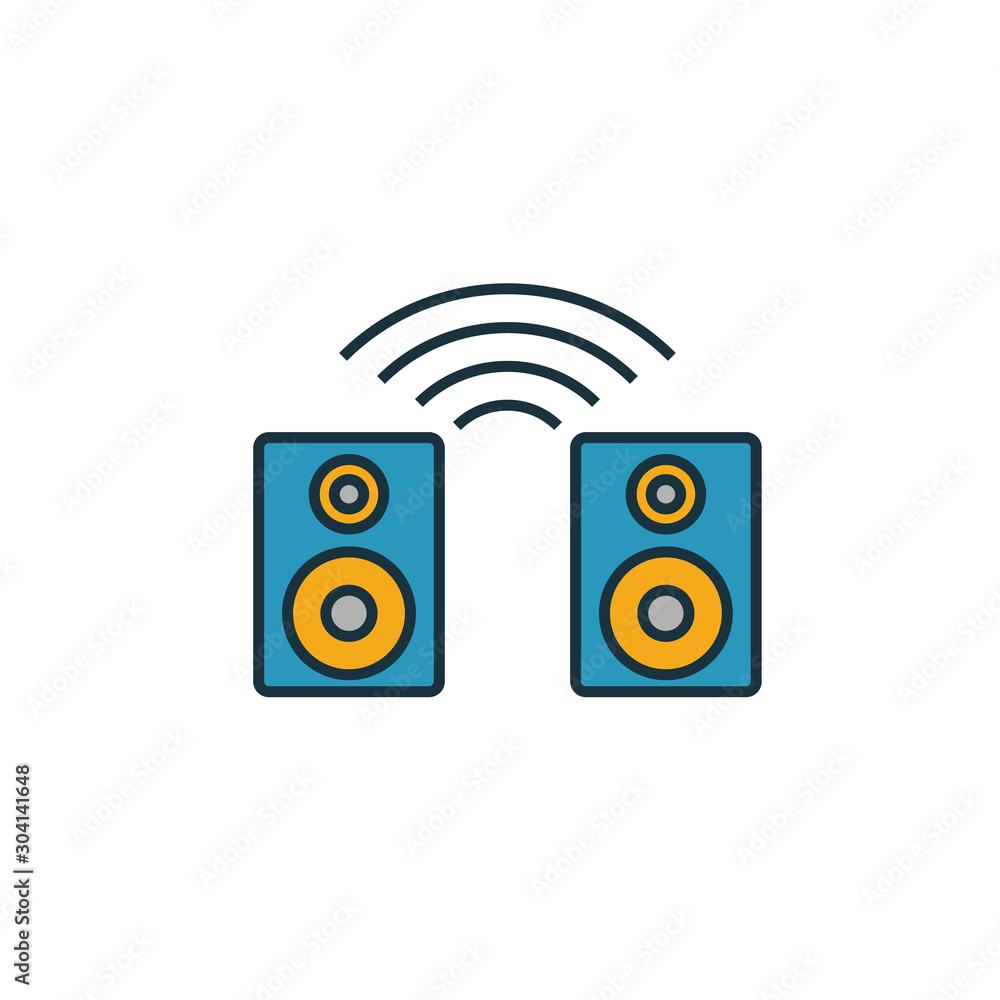 Aufkleber smart speaker icon. simple element from smart devices icons collection. creative smart speaker icon 