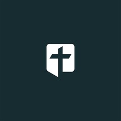 Obraz premium church logo design vector
