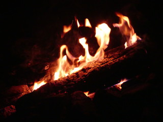 Fototapeta premium Feu de camp