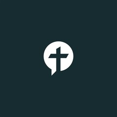 Obraz premium church logo design vector