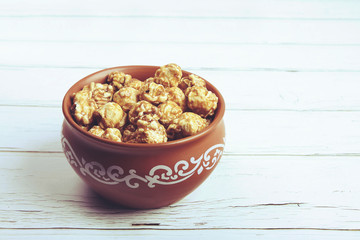 Indian traditional snack sweat popcorn ball