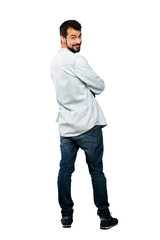 Naklejka premium Handsome man with beard