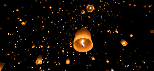  Celebrate Loy Krathong and Yee Peng Thailand Festival. lantern festival in chiangmai.