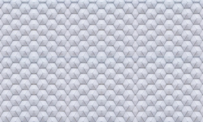 Illustration Art of Illusion Seamless Pattern Made from Hexagon or Cube Shapes (Soft Focus) for Interior / Exterior Works, Background, Backdrop, or Wallpaper.