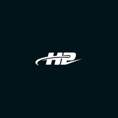 HP initial logo design vector