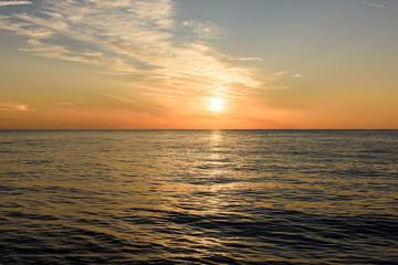 Fototapeta premium sunset at sea