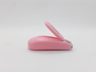 Beautiful Female Girly Artistic Modern Design Finger Nails Cutter for Manicure Appliances in White Isolated Background