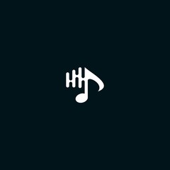 music logo design vector