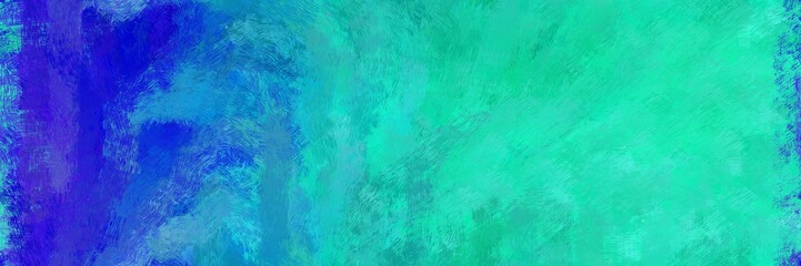 seamless pattern art. grunge abstract background with light sea green, medium blue and strong blue color. can be used as wallpaper, texture or fabric fashion printing