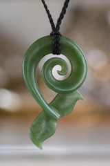 Jade Whale Tail Koru Pendant  from New Zealand © insidenonreal