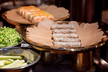 Summer Roll , Salad roll , Fresh Spring Roll , Vietnamese Food