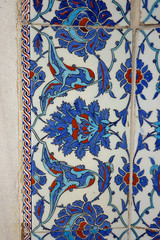 ceramic tiles with ancient oriental ornaments
