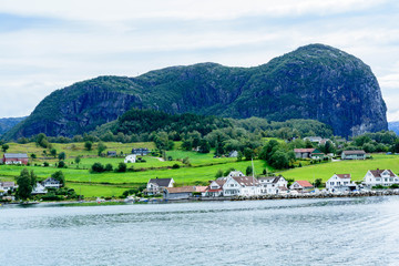 The small village in the mountains