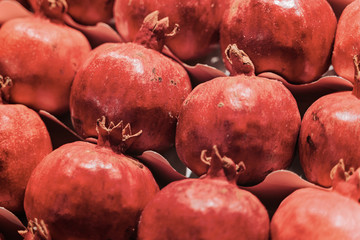Pomegranates at the Market