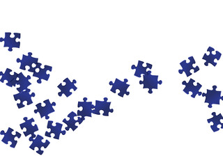 Business crux jigsaw puzzle dark blue parts 