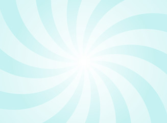 Sunlight wide horizontal background. Bright blue color burst background.