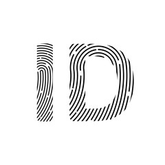 Fingerprint sign icon. Digital security authentication concept. Biometric authorization. Identification. id