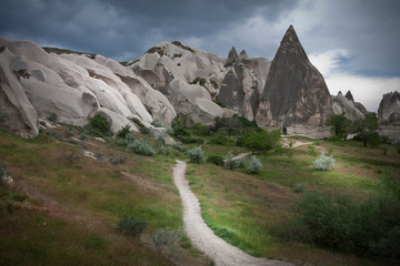 Naklejka premium pinnacles and rock formations at Cappadocia