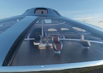 ufo space ship close up © DM7