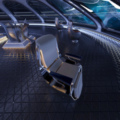 inside the ufo space ship alien site view © DM7