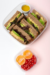 Food in tupperware ready to eat