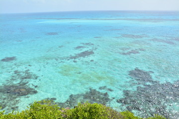 Beautiful view to San Andres Sea from the top of Crangrejo Island