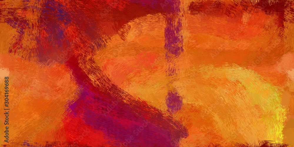 Aufkleber abstract seamless pattern brush painted background with firebrick, coffee and maroon color. can be u