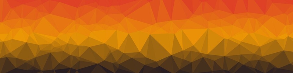 Orange Color Abstract trianglify Generative Art background illustration