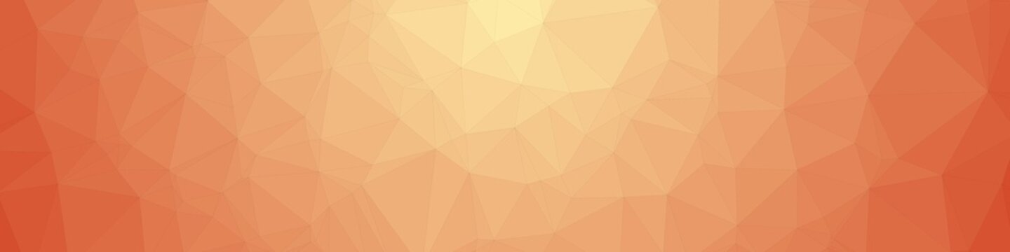 Orange Color Abstract trianglify Generative Art background illustration