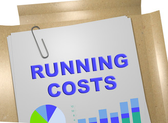 RUNNING COSTS concept